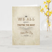 Du bist der beste, Happy Boss's Day Karte (Gelbe Blume)