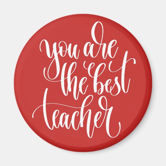 Du bist der beste Lehrer Magnet (Vorne)