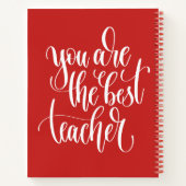 Du bist der beste Lehrer Notizblock (Rückseite)