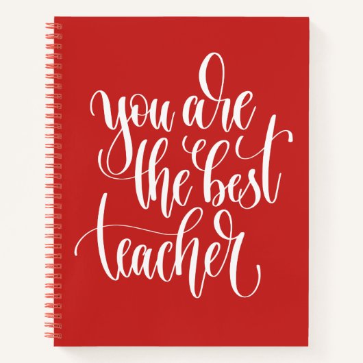 Du bist der beste Lehrer Notizblock (Vorderseite)