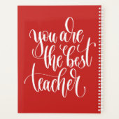 Du bist der beste Lehrer Planer (Rückseite)