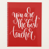 Du bist der beste Lehrer Planer (Vorderseite)