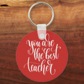 Du bist der beste Lehrer Schlüsselanhänger (Vorderseite)