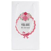 Du bist der beste Muttertag | Geschenktasche Kleine Geschenktüte (Rückseite)
