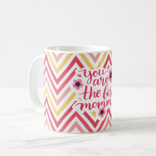 Du bist der beste Muttertag Kaffeetasse (Vorderseite Links)