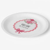 Du bist der beste Muttertag | Papierteller (Schrägansicht)