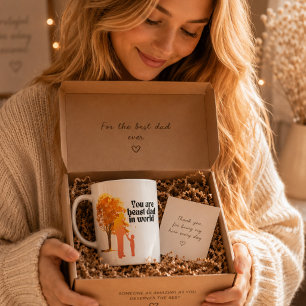 Du bist der beste Papa der Welt Zweifarbige Tasse