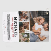 Du bist der beste Par | 4 FOTO Golfhandtuch (Horizontal)