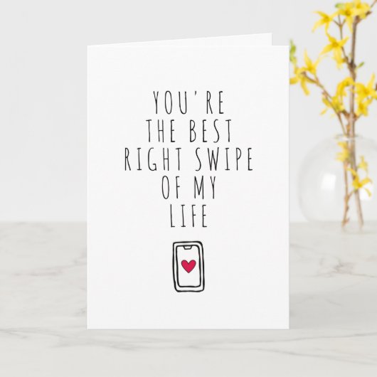 Du bist der beste rechte Schatten meines Lebens Karte (Gelbe Blume)