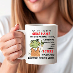 Du bist der beste Schachspieler. Andere Verlierer Kaffeetasse