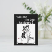 Du bist der beste Tango Tango Postkarte (Stehend Vorderseite)