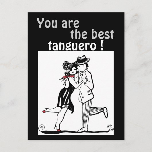 Du bist der beste Tango Tango Postkarte (Vorderseite)