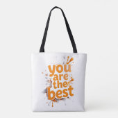 du bist der Beste Tasche (Rückseite)