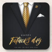 Du bist der beste Vater aller Zeiten, der Black Go Getränkeuntersetzer (Vorderseite)