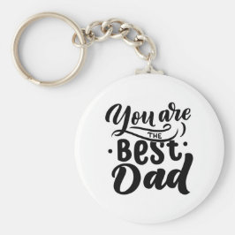 Du bist der beste Vater Coolen Schwarz-weißen Vate Schlüsselanhänger