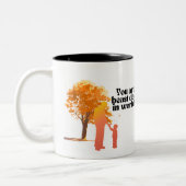 Du bist der beste Vater der Welt Zweifarbige Tasse (Links)