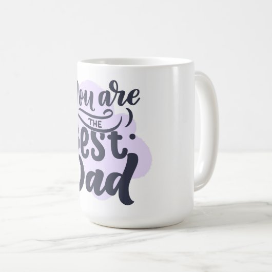 Du bist der beste Vater Kaffeetasse (VorderseiteRechts)