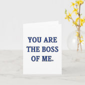 Du bist der Chef von mir Karte (Gelbe Blume)