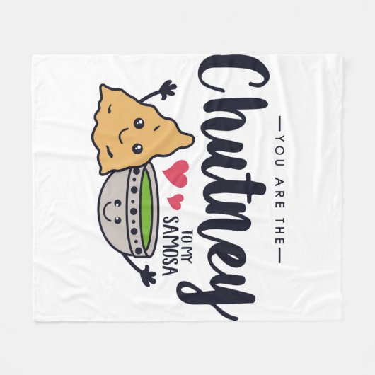 Du bist der Chutney zu meinem Samosa Fleece Blanke (Vorderseite (Horizontal))