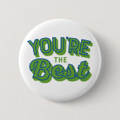 Du bist der/die Beste – Süßes Dankeschön-Geschenk Button (Vorderseite)