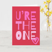 Du bist der Eine Karte (Gelbe Blume)