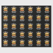 Du bist der einzige Bun für mich Burger Pun Dark B Geschenkpapier (Flach)