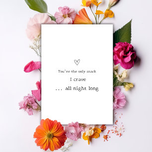 Du bist der einzige Snack - Humorvolle Valentinsta Feiertagskarte