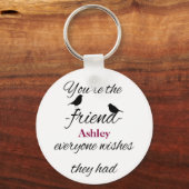 Du bist der Freund, den jeder wünscht, ein Zitat z Schlüsselanhänger (Vorderseite)