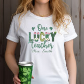 Du bist der Glückliche! T-Shirt für personalisiert