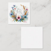 Du bist der Gott, der Bleibe, Aquarellblume Mitteilungskarte (Vorne/Hinten)