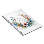 Du bist der Gott, der Bleibe, Aquarellblume Notizblock (Rechte Seite)