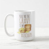 Du bist der Gravy meiner Kekse Süd-Liebe Kaffeetasse (Links)