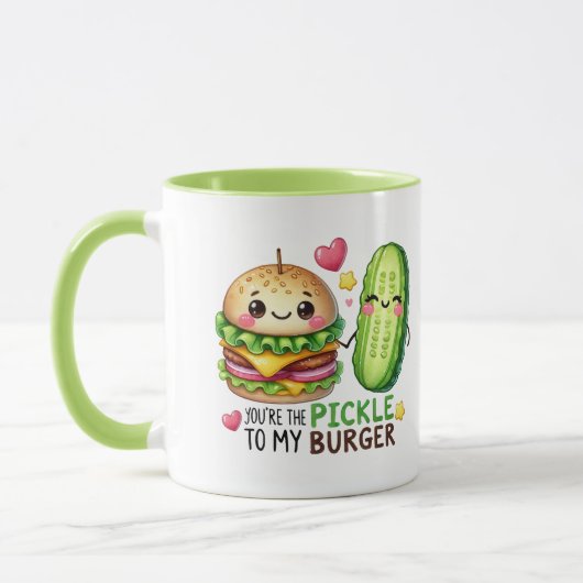 Du bist der Haken zu meinem Burger Tasse (Links)