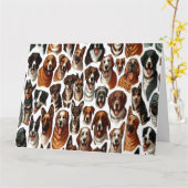 "Du bist der Hund-Gone-Beste" völlig individuell Karte (Gelbe Blume)