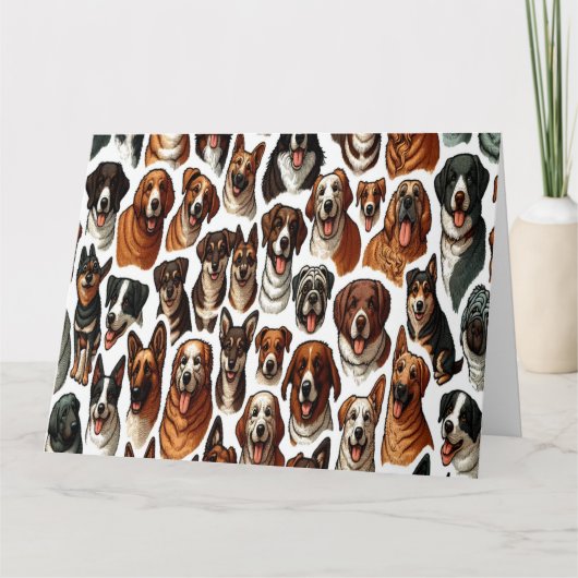 "Du bist der Hund-Gone-Beste" völlig individuell Karte (Vorderseite)