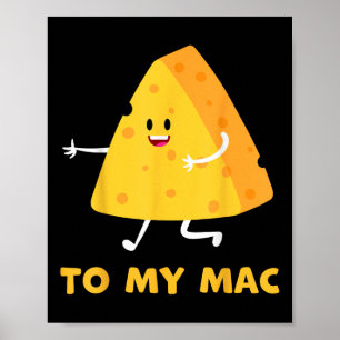 Du bist der Käse zu meinem Mac Lustige passende Pa Poster
