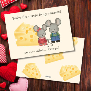 Du bist der Käse zu meinen Makkaroni - Valentinsta Feiertagskarte