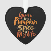Du bist der Kürbisgezauber meines Lebens - LIEBE F Ornament (Vorderseite)