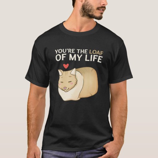Du bist der Lof meines Lebens Funny Cat Valentine T-Shirt (Vorderseite)