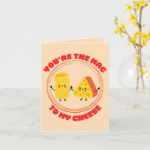 Du bist der Mac to My Cheese - Funny Mac & Cheese Karte (Gelbe Blume)
