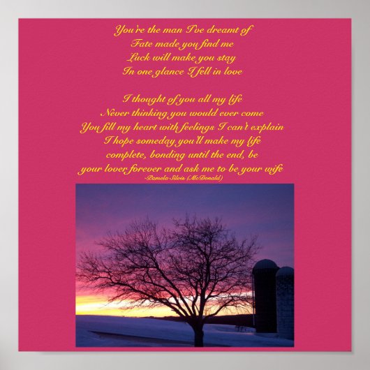 Du bist der Mann, von dem ich geträumt habe... Poe Poster (Vorne)