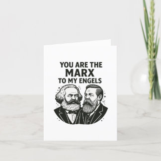 Du bist der Marx zu meinem Engels Valentinstagskar Feiertagskarte