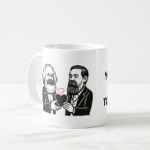 Du bist der Marx zu meiner Engels Valentine Card Kaffeetasse (Vorderseite Links)