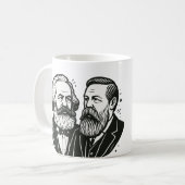 Du bist der Marx zu meiner Engels Valentine Card Kaffeetasse (Vorderseite Links)