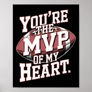 Du Bist Der Mvp Meines Herzens Fußball Sport Valen Poster