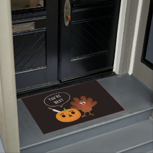 Du bist der nächste Funny Pumpkin Erntedank Türkei Fußmatte