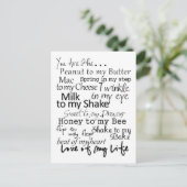 Du bist der... Postkarte (Stehend Vorderseite)