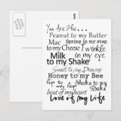 Du bist der... Postkarte (Vorne/Hinten)