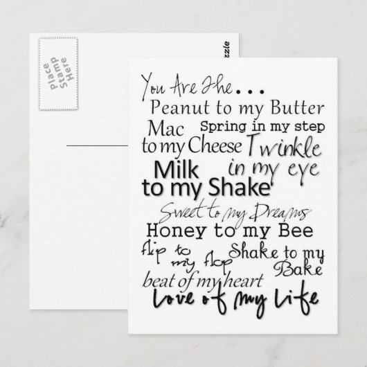 Du bist der... Postkarte (Vorne/Hinten)