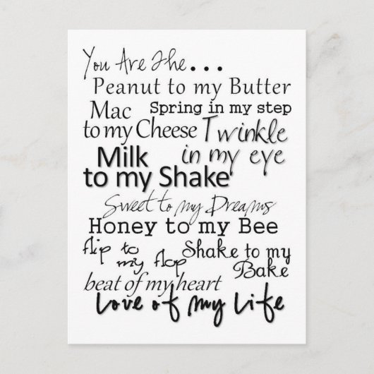 Du bist der... Postkarte (Vorderseite)